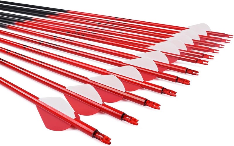 Yls Carbon Archery Arrows Practice Arrows Detachable Arrowhead and Nock 4 inch Streamlined TPU Feathers Perfect for Youth BeginnerTarget Practice and Outdoor Shooting - Image 2